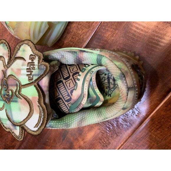 Puma x Collina Strada Women's Mostro Sneaker Green Faded Plaid New Size 8.5 | 39 - Picture 11 of 15